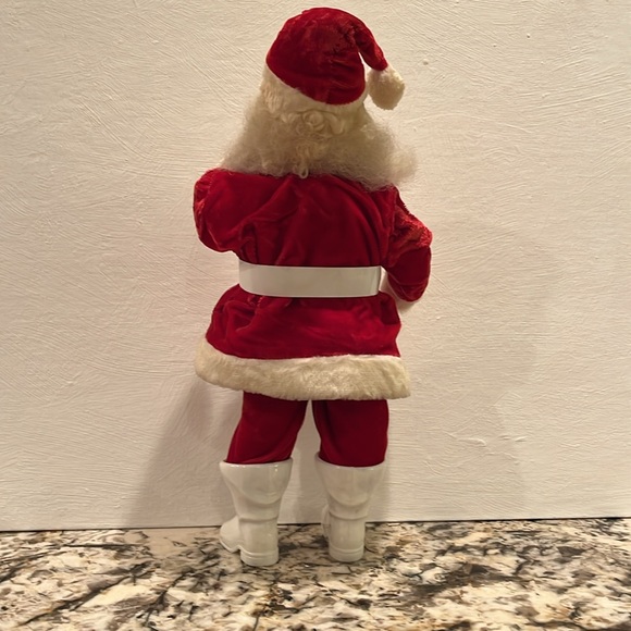 Harold Gale Vintage Red Velvet Suit Santa Claus Hand Painted Composite Face - Picture 10 of 16
